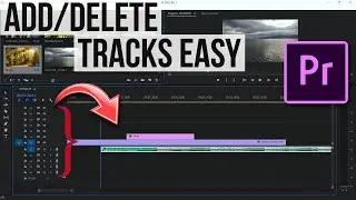 ADOBE PREMIERE PRO 2020 | HOW TO ADD/REMOVE TRACKS QUICK & EASY