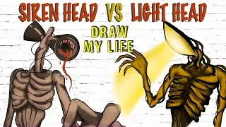 Siren Head vs Light Head : Draw My Life