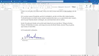 Word Unterschrift und Signatur einfügen [handschriftlich signieren, unterschreiben, Signaturzeile]