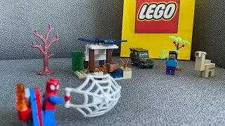 Lego build | Lego Minecraft attacked by Lego spiderman Part-1