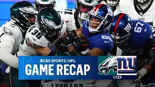 Giants DOMINATE as Eagles set for matchup with Bucs in NFC Wild Card | Game Recap | CBS Sports