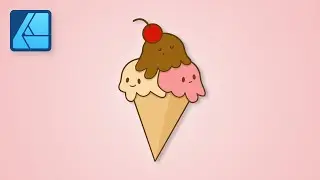 How to Make Cute Ice Cream in Affinity Designer!