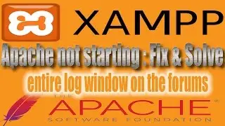 Apache cant starting In XAMPP windows 7 8 10 | entire log window on the forums | solved 100 working