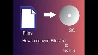 How to Convert files/.RAR files  into .iso file