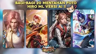BAGI-BAGI 20 MENTAHAN FOTO HIRO ML VERSI AI🔥 wallpaper hiro mlbb🙌
