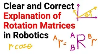 Correct and Clear Explanation of Rotation Matrices in Robotics - Learn Robotics Correctly