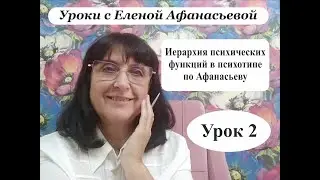 Психософия с Еленой Афанасьевой: Урок 2. Иерархия психических функций в психотипе по Афанасьеву.