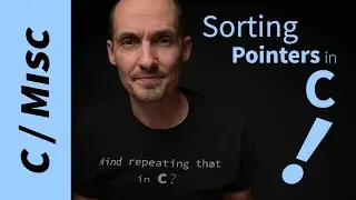 Sorting in C: Why the double pointers when sorting pointers? (qsort)