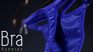 Blue Satin Thong Panty [Maya]