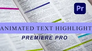 How To Create Animated Text Highlight in Premiere Pro ( Tutorial)