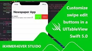 How to customize swipe edit buttons in a UITableView