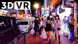 Shinokubo walk at night | VR180 VIDEO JAPAN