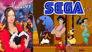 Маша играет в Aladdin Sega Mega Drive