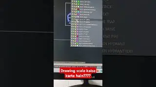 Autocad drawing ko scale kaise karte hain???