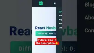 Is that React Navbar Tutorial? #shorts