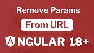 How to remove query params from url in Angular 18?