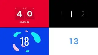 Countdown Numbers (After Effects template)