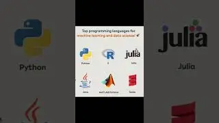 Top Programming language for machine learning and data science #shorts #machinelearning #datascience