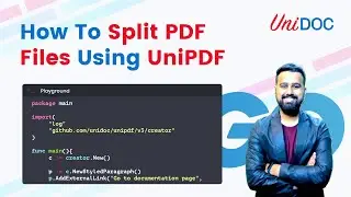 How To Split PDF Files In Go  - Using UniPDF