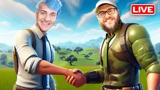 Helping My Brother Win His First Fortnite Game This Season 🔴 Live