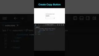 Create a Copy Button in Html and JavaScript #tipsandtricks #html #webdesign #howto #coding #css