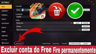 Como Excluir Conta Free Fire Permanentemente | Excluir Conta Garena Free Fire 2024