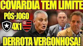 DERROTA VERGONHOSA! COVARDIA TEM LIMITE ! PÓS JOGO BOTAFOGO X FLAMENGO AO VIVO! COLETIVA TITE!