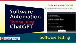 How ChatGPT writes Selenium Software automation testing code