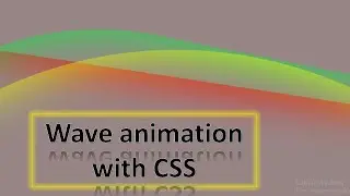 Wave animation with CSS/ web design
