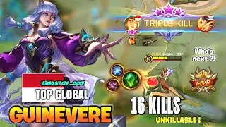 UNKILLABLE ! GUINEVERE BEST BUILD 2021 | TOP GLOBAL Kingstay_007 GUINEVERE GAMEPLAY | MOBILE LEGENDS