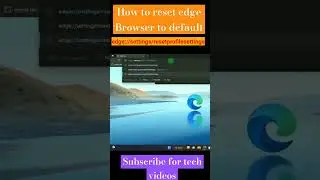 How to reset microsoft edge browser to default settings 