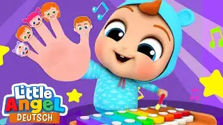 Kinder spielen Musikinstrumente | Die Finger-Familie | Little Angel Deutsch - Kinderlieder