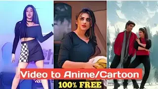 How to convert video to anime for free | Video ko anime me convert kaise kare | Cartoon anime