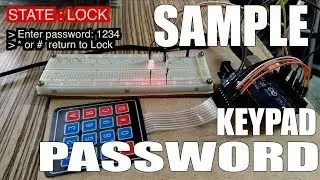 Sample Arduino  keypad password Lock