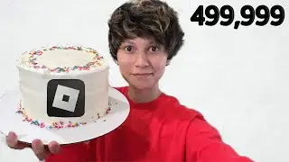 ROBLOX CAKE to the FACE at 500K