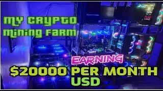 Mining Farm -  RTX 3090  | My Crypto Mining Farm tour |