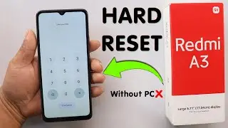 How To Hard Reset Redmi A3 - 2024 | Remove Screen Lock Pattern/Pin/Password