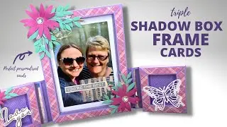 Personalised Shadow Box Frame Cards | Mothers Day card ideas!