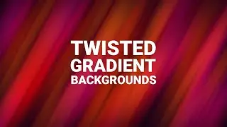 After Effects Twisted Gradient BackgroundsTutorials  After Effects - No Plugins