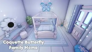 NEW Coquette Butterfly Family home SPEED BUILD in Adopt me!