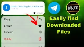 How to find downloaded file easily in Telegram |How to star messages in Telegram