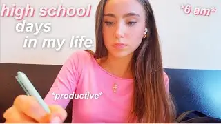 high school days in my life vlog 💖 *productive + fun*