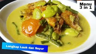 Gulai Lemak 3 in 1 Menu Lengkap Lauk Dan Sayur ❗Simple Recipe