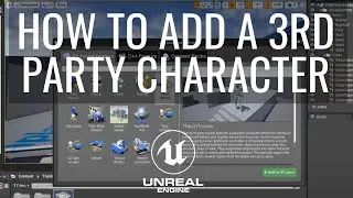 How to add in the 3rd Party character or other starter content to the 1st person mode