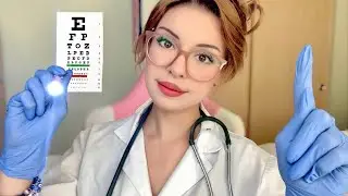 ASMR Fast & Aggressive Full Body Exam, Eye, Orbital, Light, Physical, Cranial Nerve Medical Roleplay