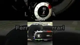 Lexus LFA vs Ferrrari LaFerrari #shorts #acceleration  #lexus #lfa #v10 #ferrari #laferrari