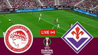 [LIVE] Olympiacos vs Fiorentina. 2024 UEFA Conference League Final Full match - Videogame simulation