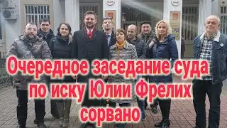 Очередное заседание суда по иску Юлии Фрелих сорвано