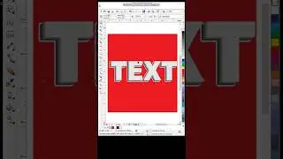 3D Depth Text Effects Design in #coreldraw #shorts #ytshorts #3dtext