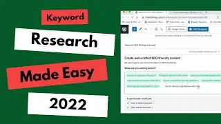 KEYWORD RESEARCH MADE EASY 2023 | how to do keyword research for blog posts | blog keyword research